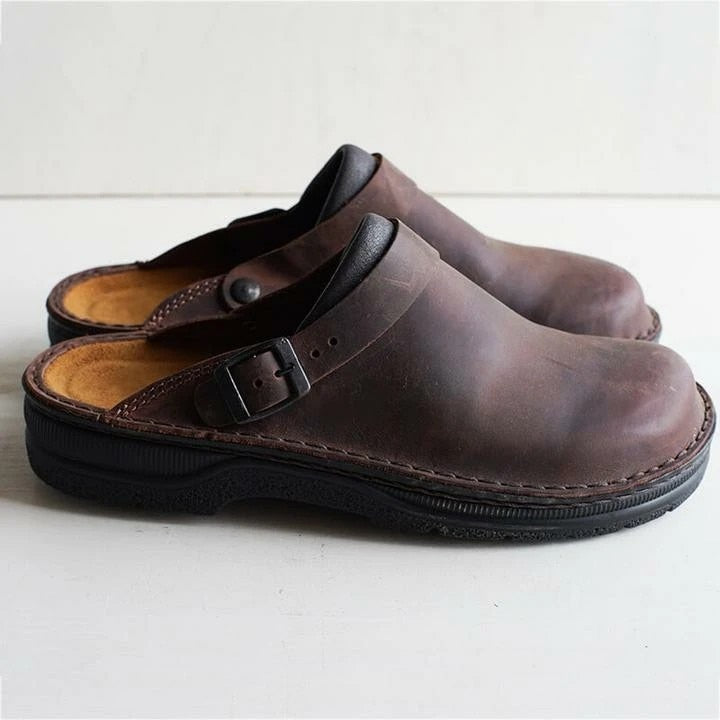 Lina - Premium Ortho Leather Clogs