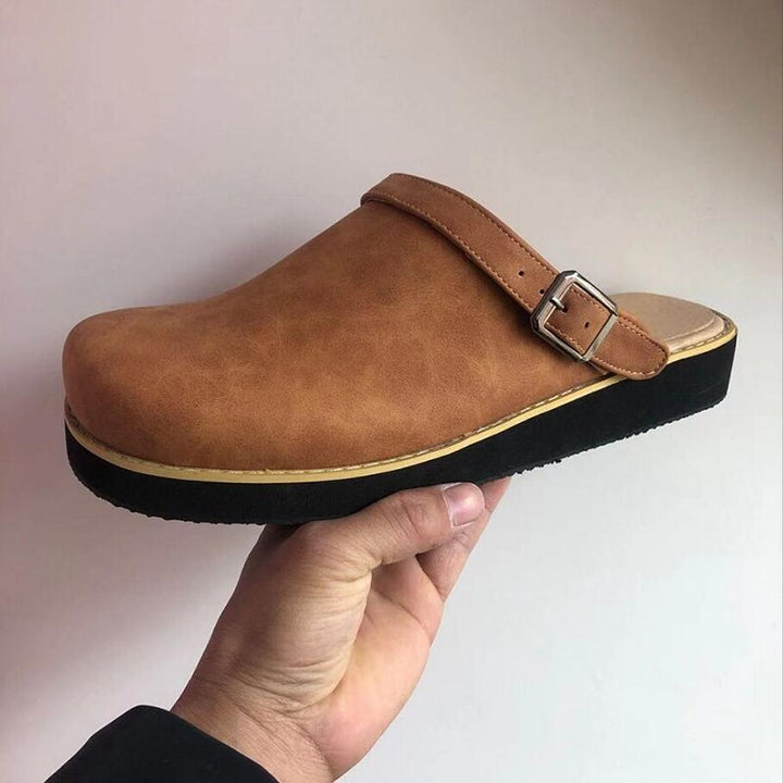 Lina - Premium Ortho Leather Clogs