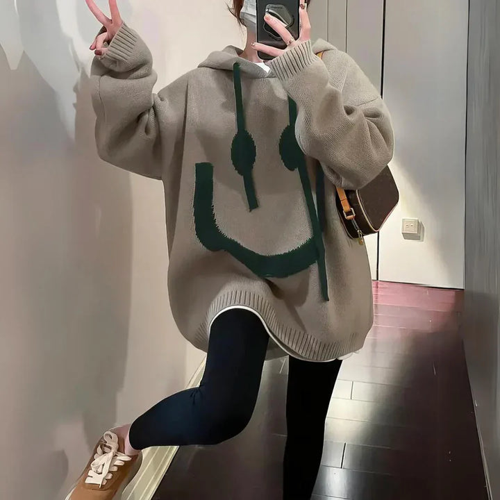 Smiley - Cozy Oversized Hoodie