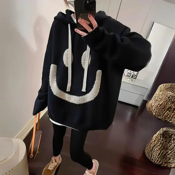 Smiley - Cozy Oversized Hoodie