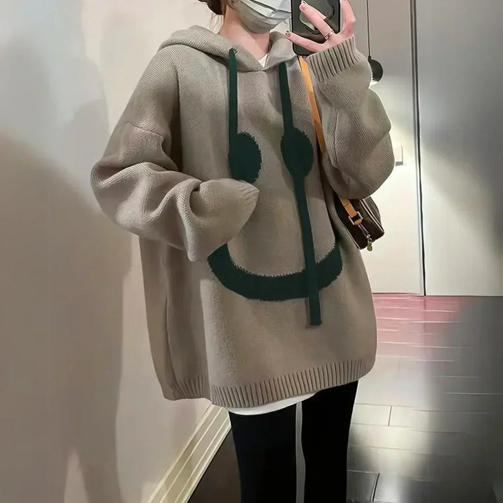 Smiley - Cozy Oversized Hoodie