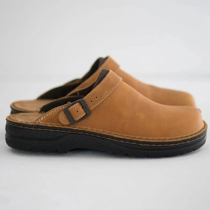 Lina - Premium Ortho Leather Clogs