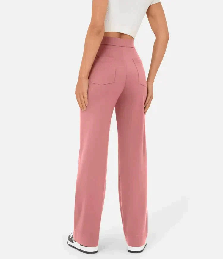 Aurora - High-waisted Elastic Trousers