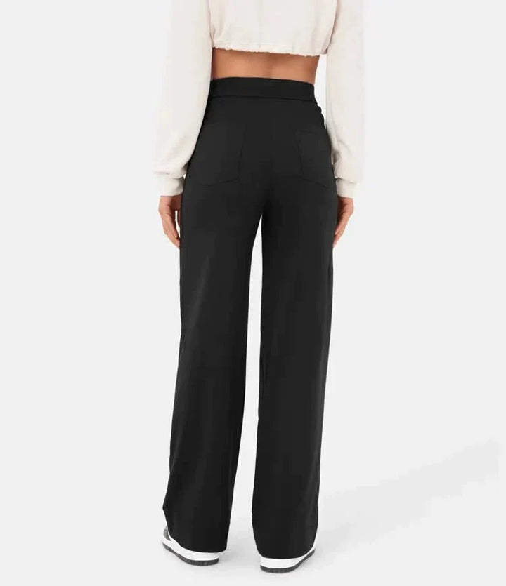 Aurora - High-waisted Elastic Trousers