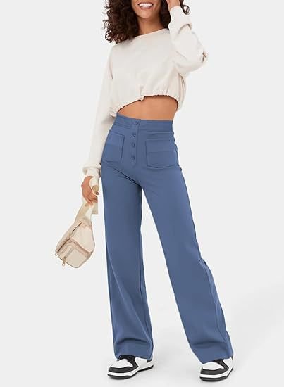 Aurora - High-waisted Elastic Trousers