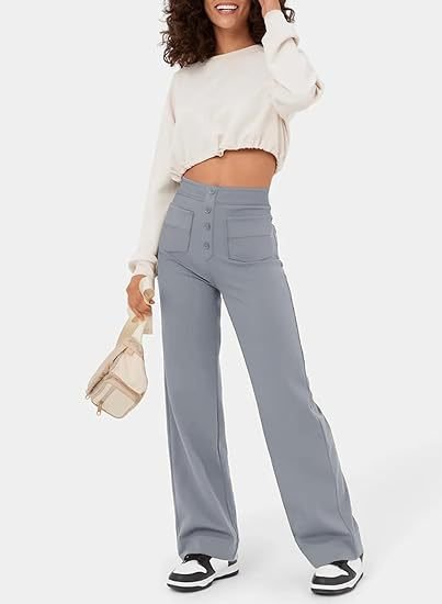 Aurora - High-waisted Elastic Trousers