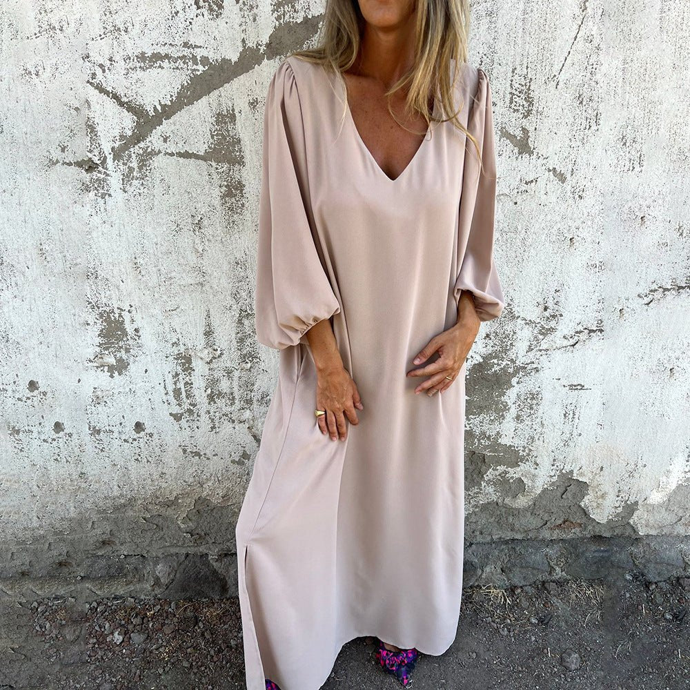 Lauren - Long Boho Dress with Pockets